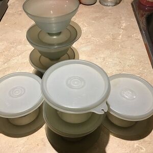 Tupperware pudding cups